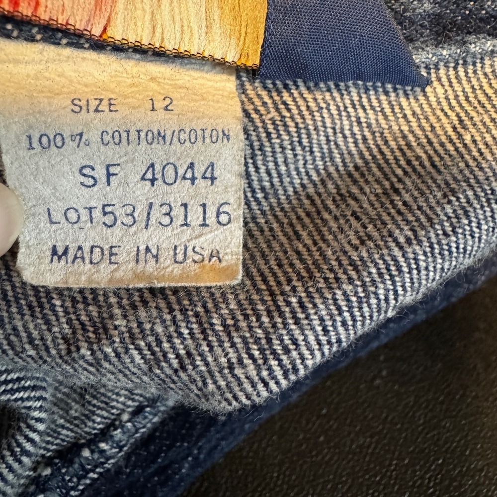 Vintage Panhandle Slim Western Jean Jacket Women's Large Pleated Puff Sleeve USA - Picture 4 of 8